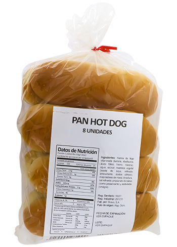 BRAVO PAN HOT DOG 8 UN