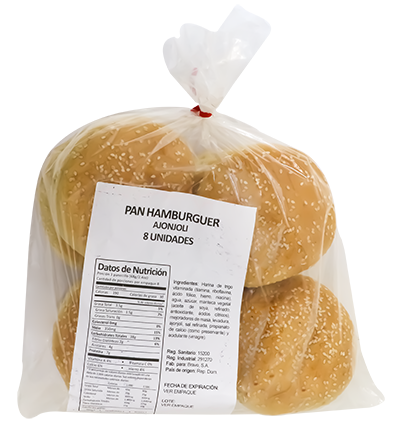 BRAVO PAN HAMBURGER AJONJOLI 8 UN
