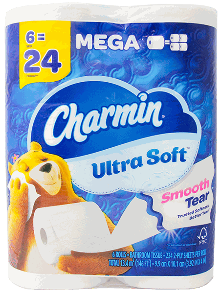 CHARMIN SOFT 4/6MR TWR 224CT KDF US