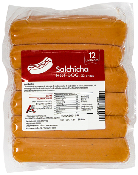 AGROCERD HOT DOG 12/1