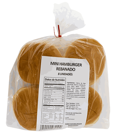 PAN MINI HAMBURGER REBANADO