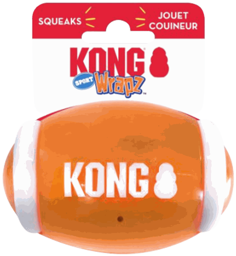 KONG TOY WRAPZ FOOTBAL BALL MD