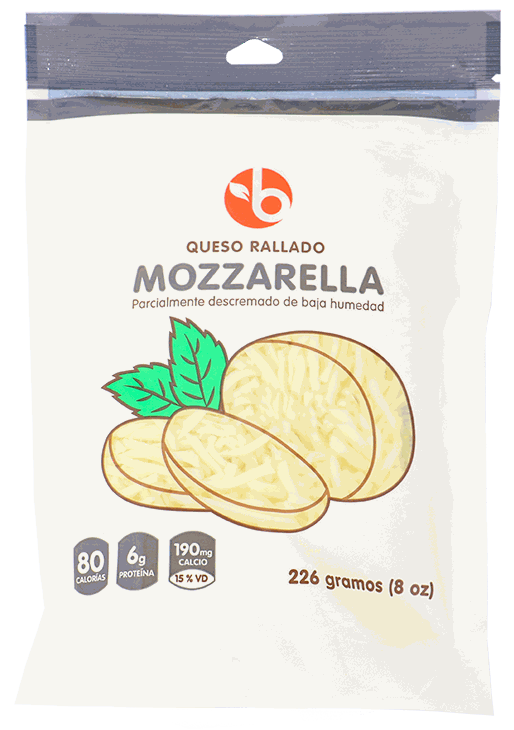 BRAVO QUESO RALLADO MOZZARELLA 8 OZ