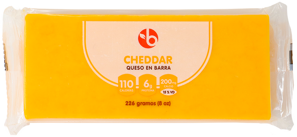 BRAVO QUESO EN BARRA CHEDDAR MILD 8 OZ