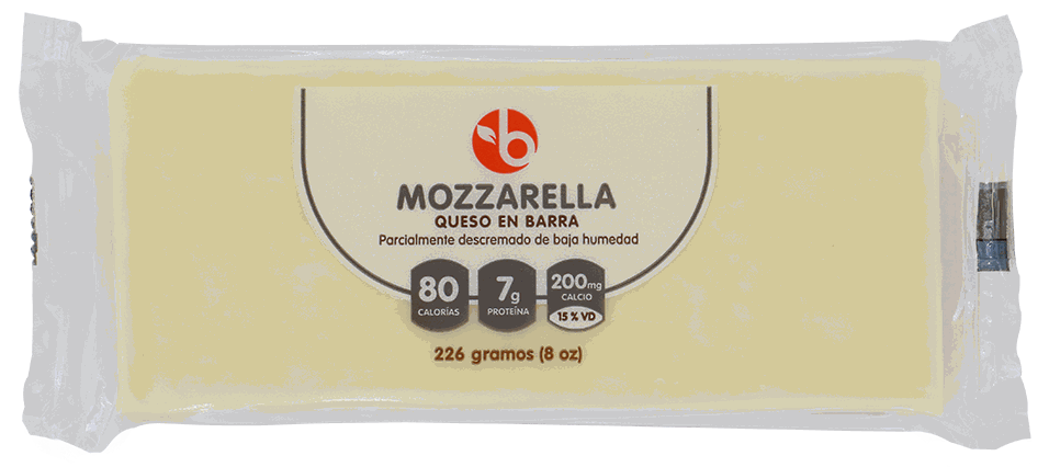 BRAVO QUESO EN BARRA MOZZARELLA 8 OZ