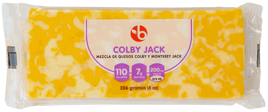 BRAVO COLBY JACK QUESO EN BARRA 8 OZ