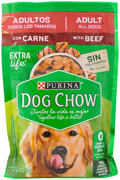 PURINA DOG CHOW ADT CARNE POUCH 100 GR