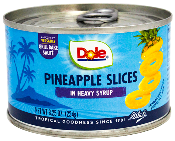 DOLE PINEAPPLE SLICED SYRUP 8.25 OZ