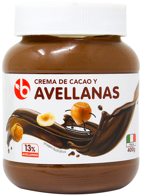 BRAVO CREMA AVELLANAS CACAO 400 GR