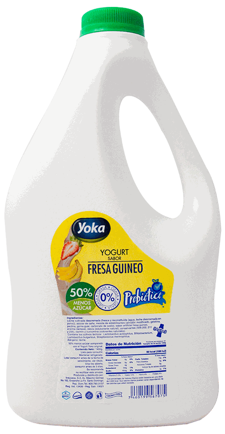 YOKA YOGURT FRESA/GUINEO 64 OZ