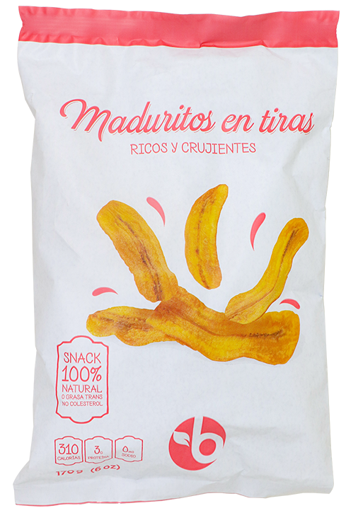 BRAVO SNACK LENGUITAS PLAT MADURO 170 GR