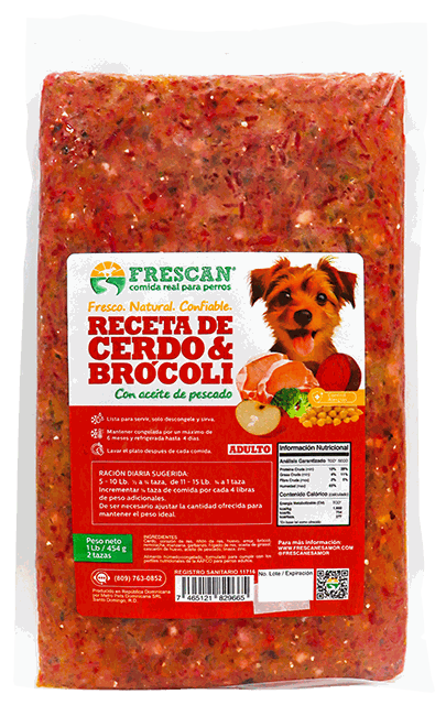 FRESCAN CERDO Y BROCOLI 1 LB