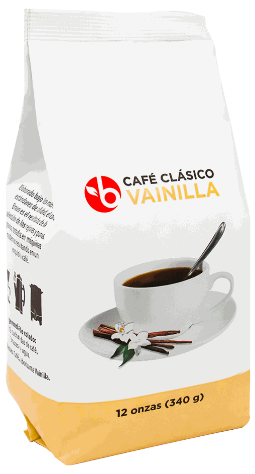 BRAVO CAFE MOLIDO SABOR VAINILLA 12 OZ