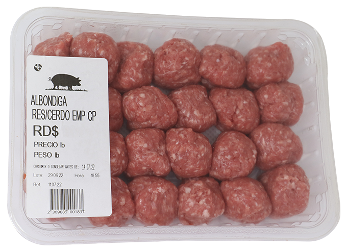 ALBONDIGAS RES/CERDO EMP CP