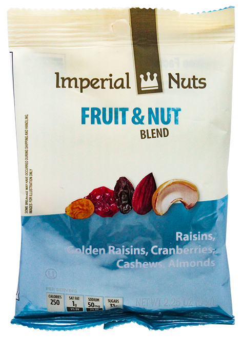 IMPERIAL NUTS FRUIT & NUT BLEND 2.25 OZ