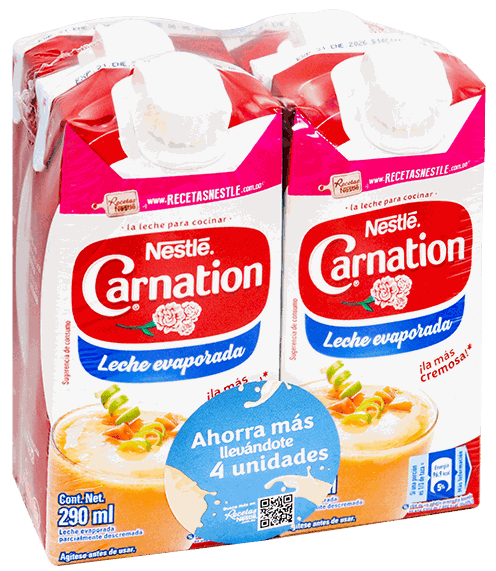 CARNATION LECHE EVAPORADA 4/1 PACK