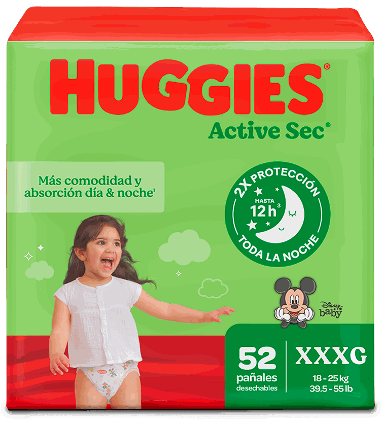 HUGGIES ACTIVE SEC BIGPACK 54/1 NO. 6