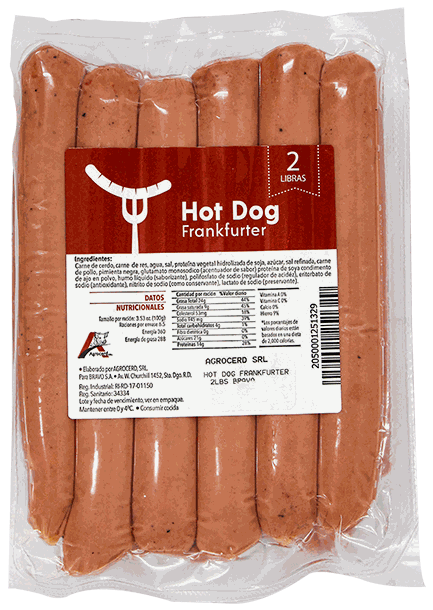 HOT DOG FRANKFURTER 2 LB