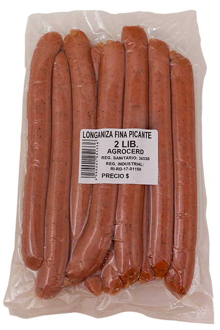 AGROCERD LONGANIZA FINA PICANTE 2 LB