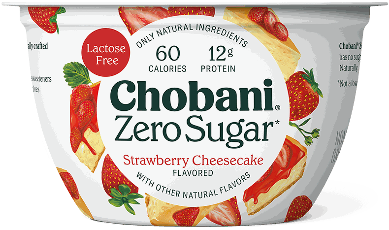 CHOBANI YOG STRW CHEESCK ZERO SUG 5.3 OZ