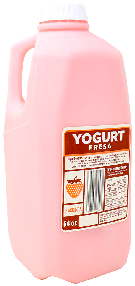 Hacienda Yogurt Fresa64 OZ