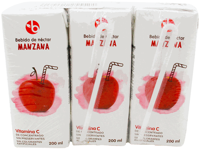 BRAVO NECTAR MANZANA 6 PACK 200 ML