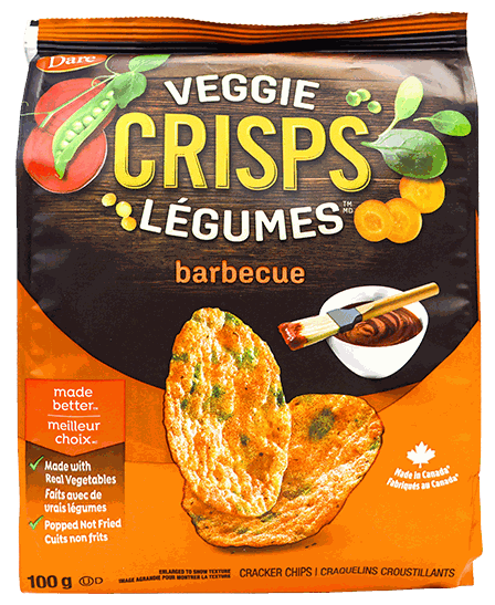 DARE VEGGIE CRISPS BQQ 12X100G